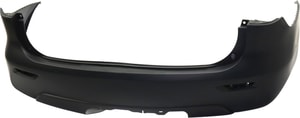 Rear Bumper Cover for Infiniti JX35 2013, QX60 2014-2015, Primed (Ready to Paint), without Premium Package, with Towing Package, Replacement