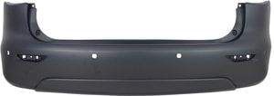 Rear Bumper Cover for JX35 2013/QX60 2014-2015, Primed (Ready to Paint), without Towing Package, with Premium Package, Driver Assist Package, Object Sensor Holes, without Towing Hitch, Replacement