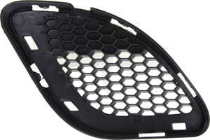 Front Bumper Grille for 2012-2013 Jeep Grand Cherokee, Left Driver, Outer, Textured Black, SRT-8 Model, Replacement