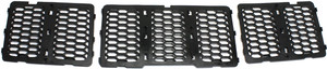 Honeycomb Insert Textured Black Shell and Insert Grille for 2014-2016 Jeep Grand Cherokee, Code MFF, MFE, MFK, Replacement