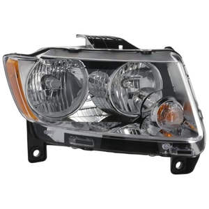 Headlight Assembly for Jeep Grand Cherokee 2011-2013, Right Passenger, Halogen, for Laredo/Laredo E/Laredo X Models, Replacement