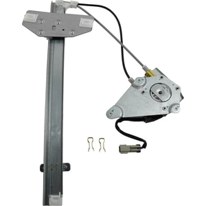 Front Window Regulator for Jeep Liberty 2002-2006 Right Passenger, Power, with Motor, Ball Stud Style, with Spring Clip, To February 25, 2006, Replacement