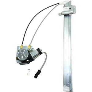 Rear Window Regulator for Jeep Liberty 2002-2006, Left Driver Side, Power with Motor, Ball Stud Style, Includes Spring Clip, Up To 11-10-2005, Replacement