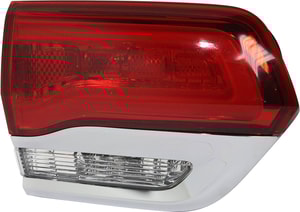 Tail Light for Jeep Grand Cherokee WK 2014-2022, Left Driver Inner Assembly, Suitable for Laredo/Limited/Overland/Summit Models with Chrome Trim, Replacement