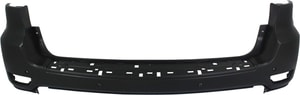Rear Bumper Cover for Jeep Grand Cherokee 2011-2015, Primed (Ready to Paint), without Blind Spot Detection, with Parking Aid Sensor Holes, Excludes SRT Models, Replacement