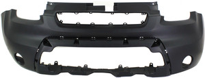 Front Bumper Cover for Kia SOUL 2010-2011, Center, Primed (Ready to Paint), 2-Piece, Type A, Replacement (CAPA Certified)