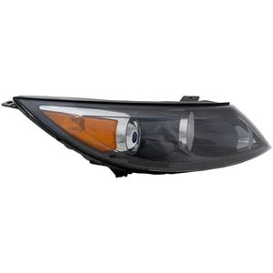 Headlight Assembly for Kia Sportage 2011-2012, Right Passenger, Halogen, without LED Daytime Running Lights, Base/LX Models, Replacement
