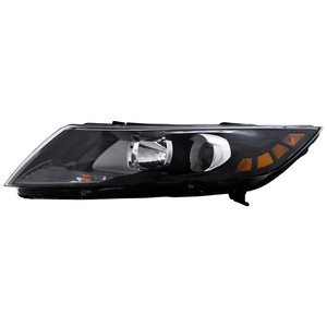 Headlight Assembly for 2012-2013 Optima LX/EX Models, Left Driver, Halogen, Built for USA, Replacement