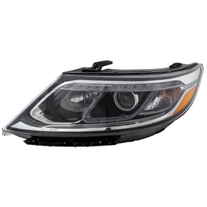 Headlight Assembly for Kia Sorento 2014-2015, Left Driver, Halogen, Compatible with EX/SX Models, Replacement (CAPA Certified)