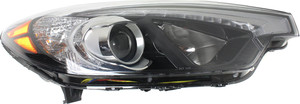 Headlight Assembly for Kia Forte/Forte Koup/Forte5 2014-2015, Right Passenger, Halogen, with LED Position Light, Up to 10-17-2014, Replacement
