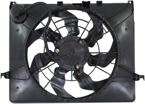 Radiator Fan Assembly for Hyundai Sonata/Kia Optima 2011-2013, 2.0L Engine, Includes Resistor, Replacement