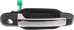 Front Exterior Door Handle for Kia Sorento 2003-2009, Right Passenger, Primed (Ready to Paint) Bezel, Chrome Lever, with Hole, EX Model, Replacement