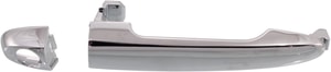 Front Exterior Door Handle for Kia Rondo 2007-2012, Left Driver, All Chrome, with Keyhole, Replacement