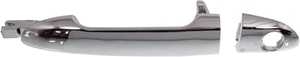 Front Exterior Door Handle for Kia Spectra 2004-2009, Left Driver, All Chrome, Handle+Cover, with Keyhole, New Body Style, Replacement