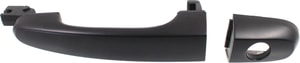 Front Exterior Door Handle for Kia Spectra 2004-2009, Left Driver, Primed (Ready to Paint) Black, Complete with Handle+Cover and Keyhole, New Body Style, Replacement