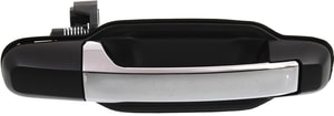 Rear Exterior Door Handle for Kia Sorento EX Model 2003-2009, Right Passenger, Primered (Ready to Paint) Bezel, Chrome Lever, Replacement