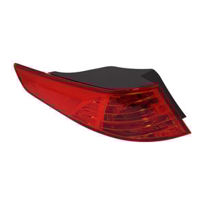 Tail Light Assembly for Kia Optima 2011-2013, Left Driver, Outer, Halogen, Excluding Hybrid Models, Built in Korea, Replacement