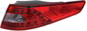 Outer LED Tail Light Assembly for Kia Optima 2011-2013, Right Passenger, Excludes Hybrid Models, Replacement