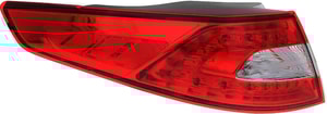 LED Tail Light Assembly for Kia Optima 2011-2013, Left Driver, Outer Model, Excluding Hybrid Models, Replacement