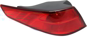 Tail Light Assembly for Kia Optima 2014-2015, Left Driver Side, Outer Halogen, Excluding Hybrid Models, for USA Built Vehicle, Replacement