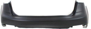 Upper Rear Bumper Cover for Kia Forte 2014-2016, Primed (Ready to Paint), Replacement