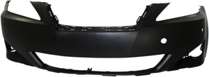 Front Bumper Cover for Lexus IS250/IS350 2006-2008, Primed (Ready to Paint), Without Headlight Washer Holes, With Pre-Collision System, Replacement