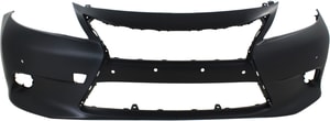 Front Bumper Cover for Lexus ES300H/ES350 2013-2015, Primed (Ready to Paint), with Parking Aid Sensor Holes, Replacement