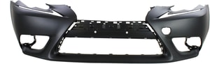 Front Bumper Cover for 2014-2016 Lexus IS200T/IS250/IS300/IS350, Primed (Ready to Paint), without F Sport Package, Headlight Washer and Park Distance Sensor Holes (Excluded C Model), Replacement