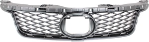 Grille for Lexus CT200H 2011-2013, Painted Dark Gray Shell and Insert with F Sport Package, Replacement