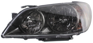 Headlight Assembly for Lexus IS300 2004-2005, Left Driver, HID/Xenon with HID Kit, Special Design, Sport Package, Black, Replacement