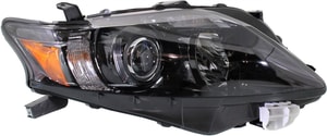 Headlight Assembly for Lexus RX350 2010-2012, Right Passenger, Halogen, Built for Canada Vehicle, Black Interior, Replacement
