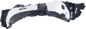 Front Fender Liner for Lexus LS460/LS600H 2010-2012, Right Passenger, Made of Vacuum Form Plastic with Extension Sheet, Replacement