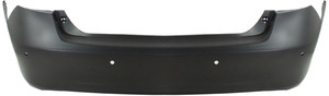 Rear Bumper Cover for Lexus ES350 2007-2012, Primed (Ready to Paint), with Parking Aid Sensor Holes, Replacement (CAPA Certified)