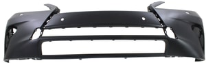 Front Bumper Cover for Lexus RX350/RX450H 2013-2015, Primed (Ready to Paint), without F Sport Package, with Headlight and Intelligent Park Assist System Holes, for RX350 Canada Built, Replacement