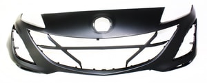 Front Bumper Cover for 2010-2011 Mazda 3, Primed (Ready to Paint), Designed for 2.5L, 2.0L (2011-2011), 2.3L (2011-2011) Models, Replacement