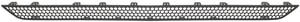 Front Bumper Grille for Mercedes-Benz ML-Class 1998-2005, Primed (Ready to Paint), Air Intake, Chassis (163), Replacement