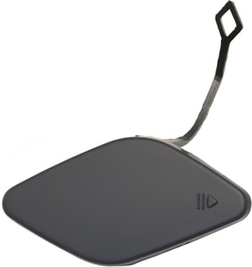 Front Bumper Tow Hook Cover for Mercedes-Benz ML-Class 2006-2011, Right Passenger, Primed (Ready to Paint) Gray, Without AMG Styling Package, Replacement