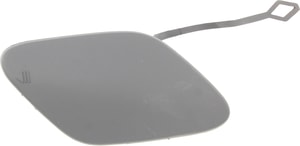 Front Bumper Tow Hook Cover for Mercedes-Benz E-Class 2014-2016, Sedan/Wagon, Primed (Ready to Paint), with AMG Styling Package, Replacement