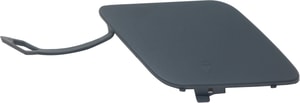 Front Bumper Tow Hook Cover for Mercedes C-Class 2012-2015, Right Passenger, Primed (Ready to Paint), without AMG Package, Excludes C63 Model, Coupe/Sedan 2012-2014, Replacement
