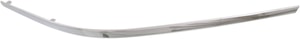 Chrome Outer Front Bumper Molding for Mercedes-Benz E-Class 2010-2013, Right Passenger Side, without AMG Styling Package, Suitable for Coupe/Convertible, Replacement