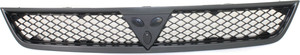 Grille for Mitsubishi Lancer 2008-2015, Silver Shell/Black Insert, excludes Evolution/Ralliart Models, Replacement