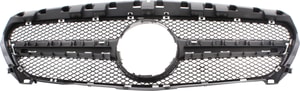 Textured Black Shell and Insert Grille for Mercedes-Benz CLA45 AMG 2014-2016, Replacement