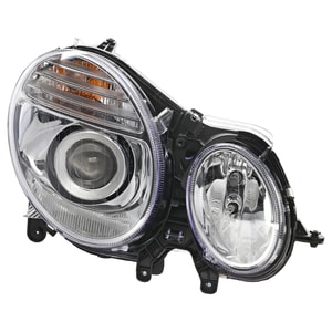 Headlight Assembly for Mercedes-Benz E-Class 2007-2009, Right Passenger Side, Halogen, Effective from 6-30-2006, Replacement (CAPA Certified)
