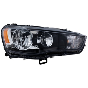 Headlight Assembly for Mitsubishi Outlander 2010-2013, Right Passenger Side, Halogen, Replacement