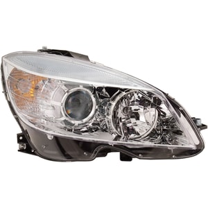 Headlight Assembly for Mercedes-Benz C-Class 2008-2011, Right Passenger Side, Halogen, Replacement