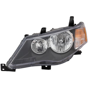 Headlight Assembly for Mitsubishi Outlander 2007-2009, Left Driver, Halogen, Replacement