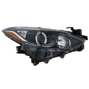 Headlight Assembly for 2014-2016 Mazda 3, Right Passenger Side, Halogen, Replacement