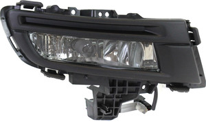 Front Fog Light Assembly for 2007-2009 Mazda 3, Right Passenger side, Painted, Factory Installed, Sport Type, Sedan Replacement