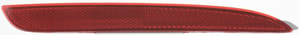 Rear Bumper Reflector Light for Mazda 3 2010-2013, Right Passenger Side, Replacement