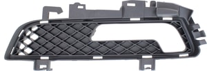 Front Fog Light Molding for 2010-2013 Mercedes E-Class Without AMG Package, Left Driver Side, Primed (Ready to Paint) with Cornering Lights and Daytime Lights, Convertible/Coupe, Replacement